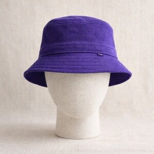 TNA Terry Cloth Bucket Hat Electric Purple Cotton Summer Beach Hat